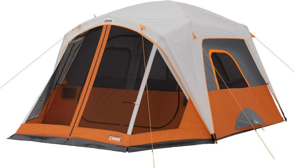 best family camping tent under $200 - CORE 6 Person Instant Cabin